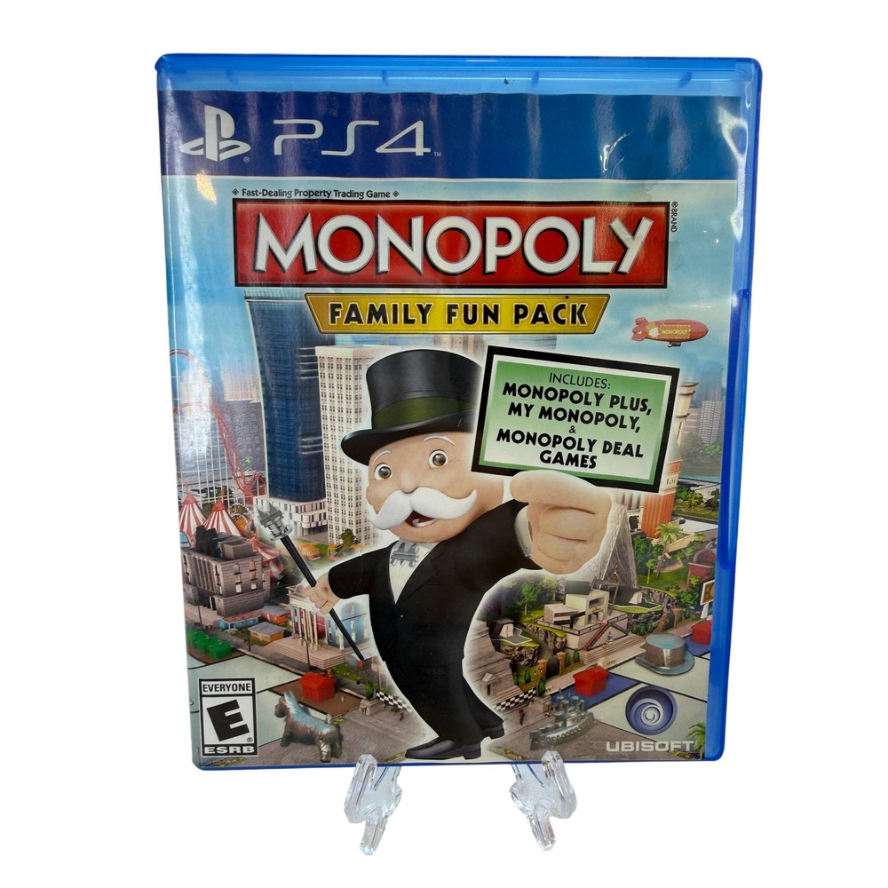 Monopoly Family Fun Pack Sony PlayStation 4 PS4 Ubisoft Board Game